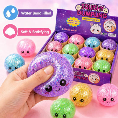 Squishy Mini Dumpling Toy, 12 Pcs Per Box